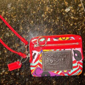 Coach Poppy Graffiti Small Wallet